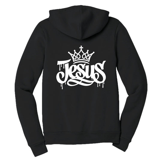 Jesus Unisex Christian Full-zip Hooded Sweatshirt - ClaimedbyGodDesigns