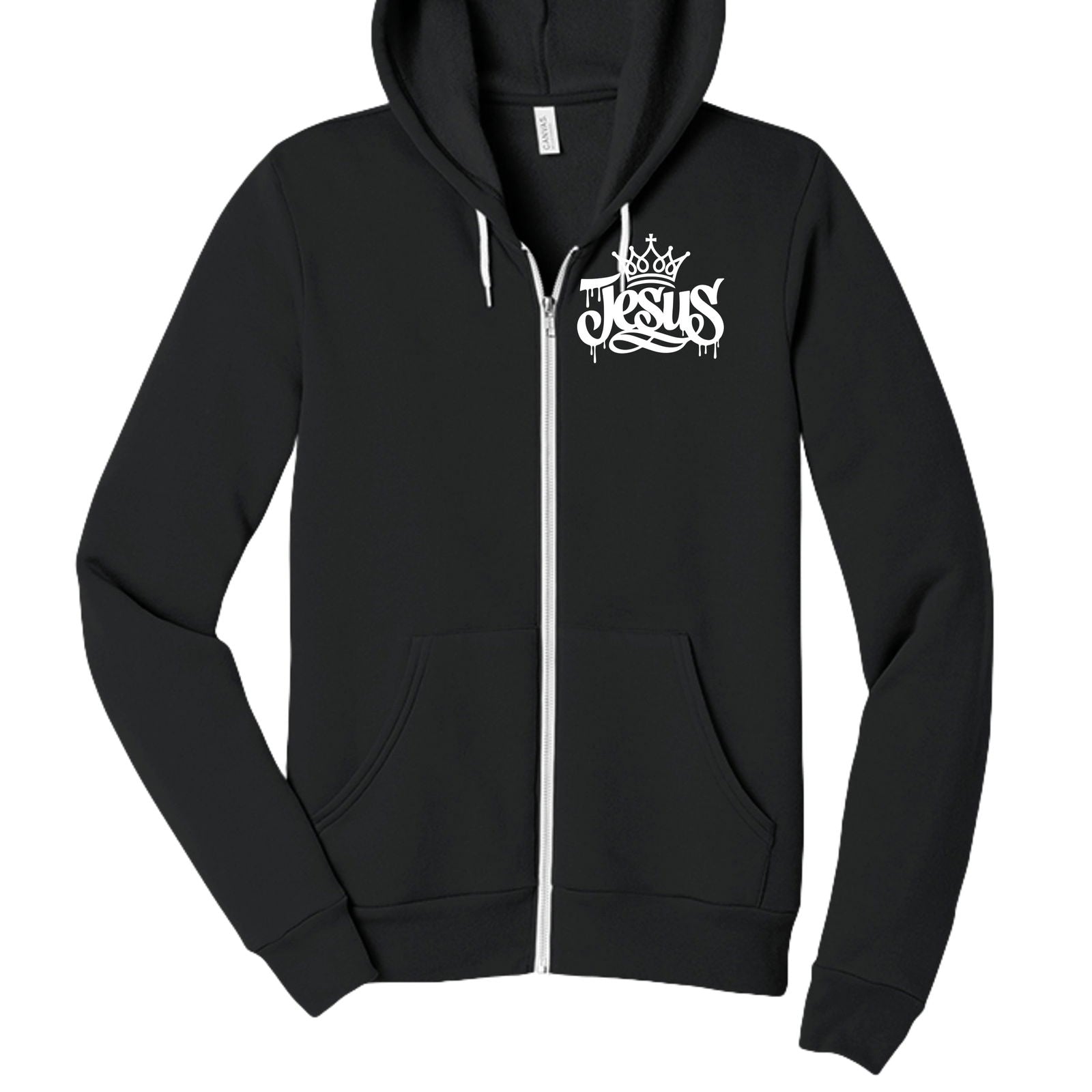 Jesus Unisex Christian Full-zip Hooded Sweatshirt - ClaimedbyGodDesigns