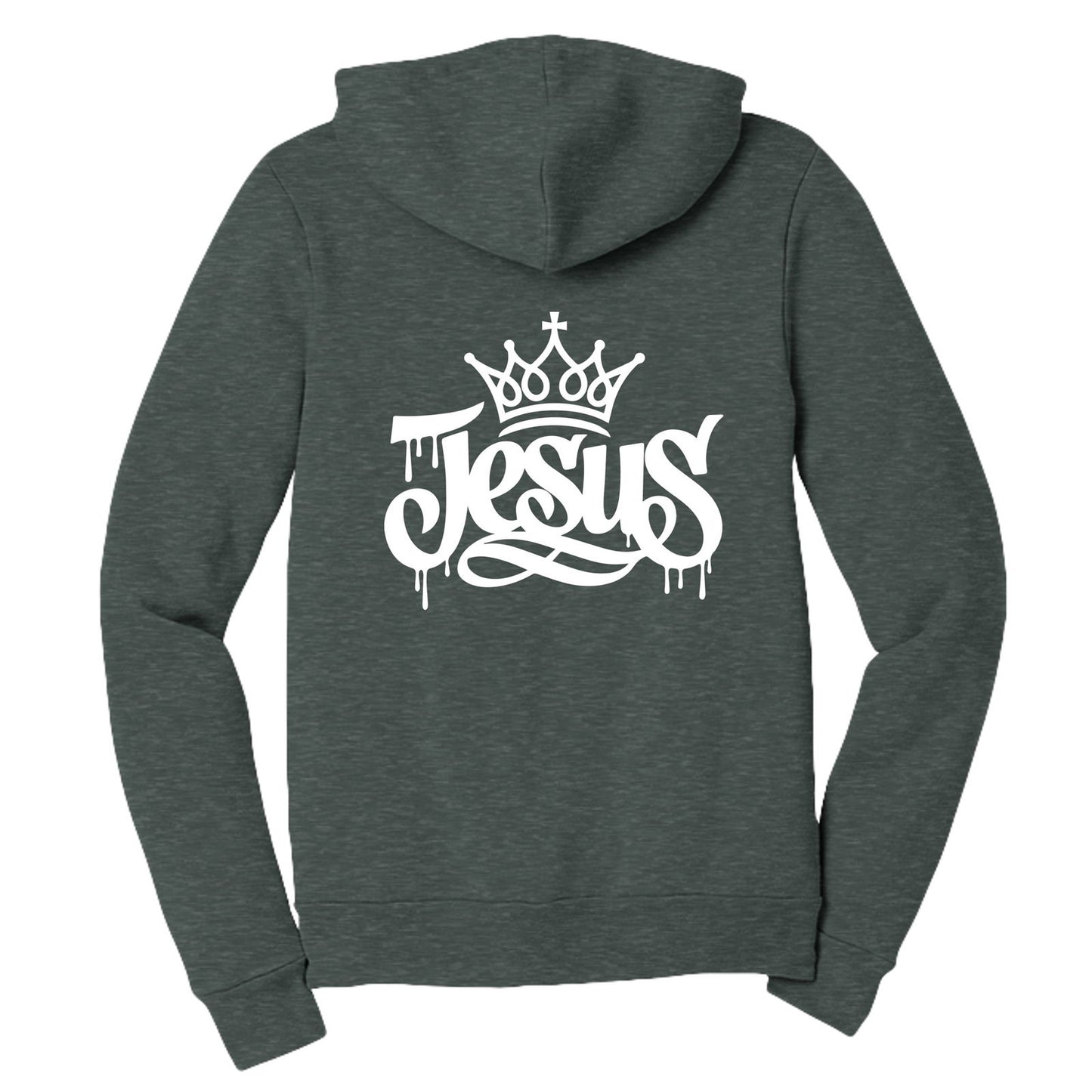 Jesus Unisex Christian Full-zip Hooded Sweatshirt - ClaimedbyGodDesigns