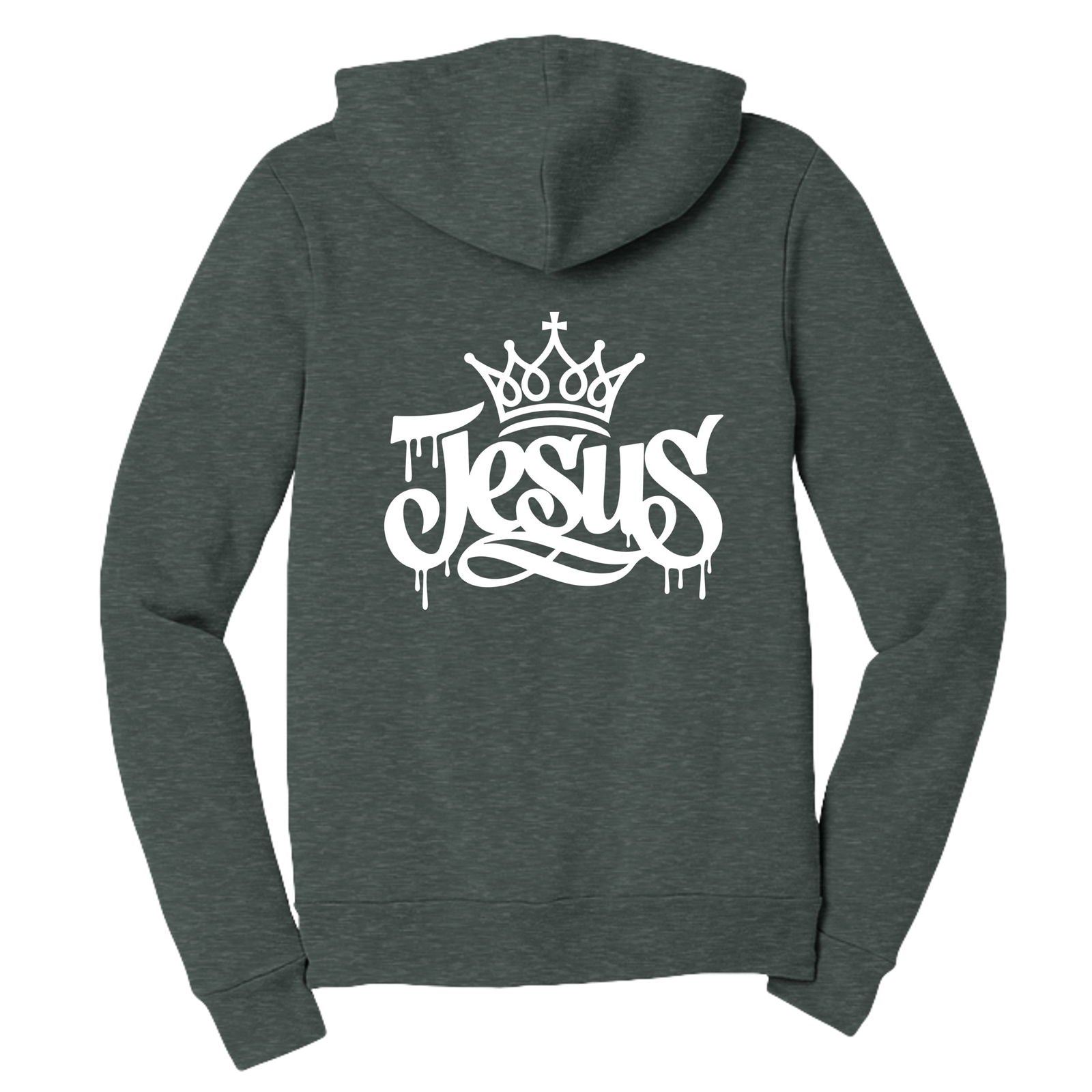 Jesus Unisex Christian Full-zip Hooded Sweatshirt - ClaimedbyGodDesigns