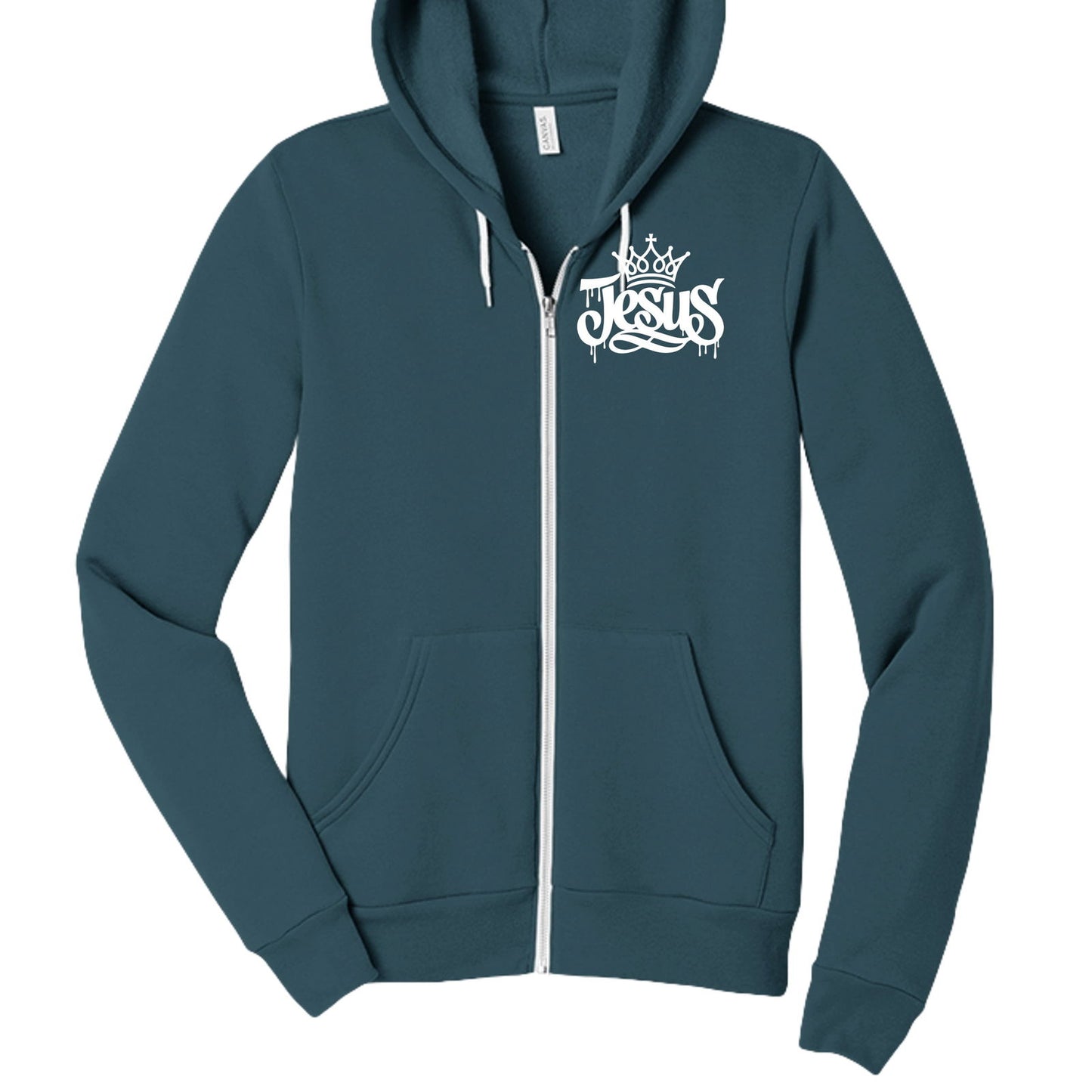 Jesus Unisex Christian Full-zip Hooded Sweatshirt - ClaimedbyGodDesigns