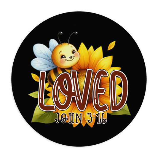John 3:16 Loved Christian Mouse Pad - ClaimedbyGodDesigns
