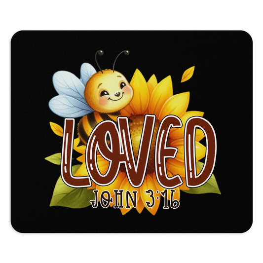 John 3:16 Loved Christian Mouse Pad - ClaimedbyGodDesigns