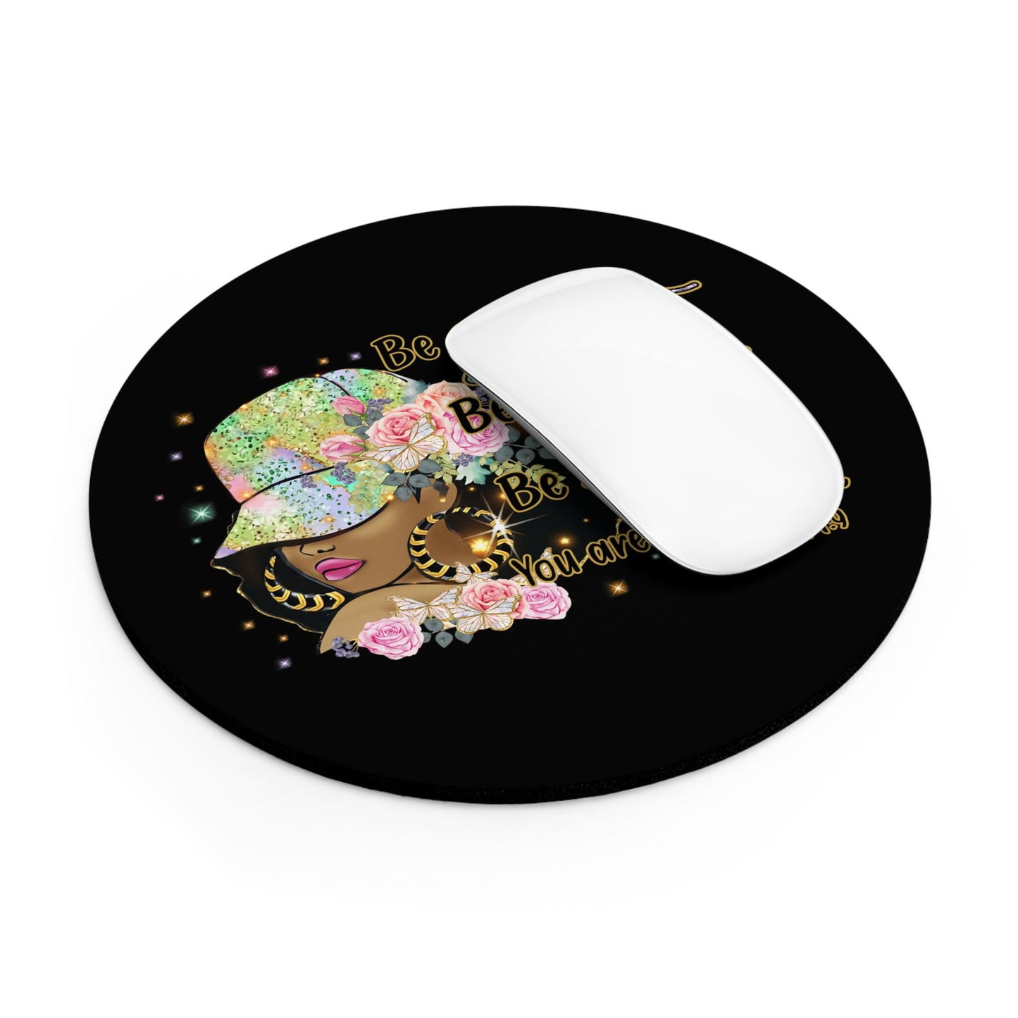 Joshua 1:9 Be Brave Strong Fearless You Are Never Alone Christian Mouse Pad - ClaimedbyGodDesigns