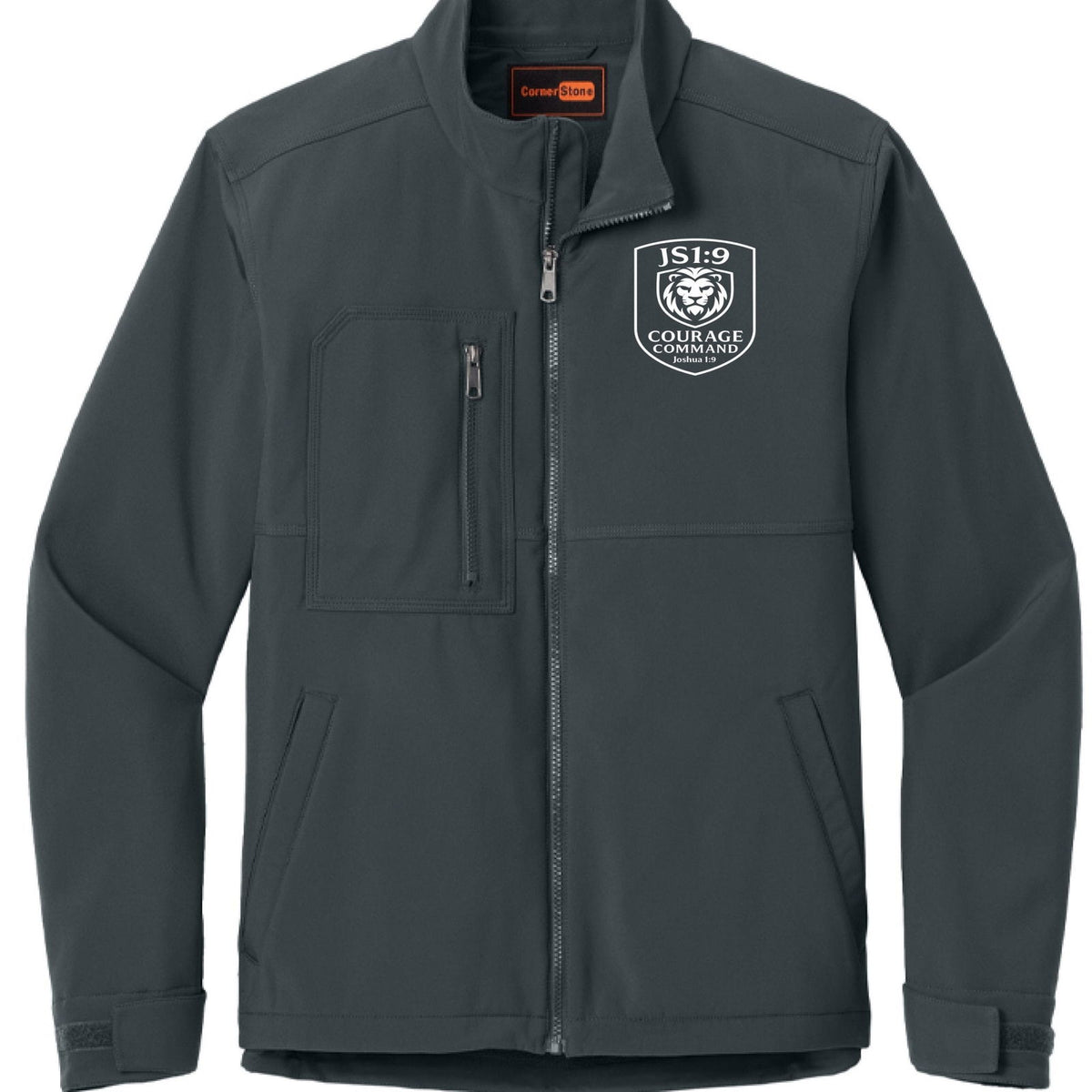 Joshua 1:9 Courage Command Men’s Kingdom Code Christian Jacket - ClaimedbyGodDesigns