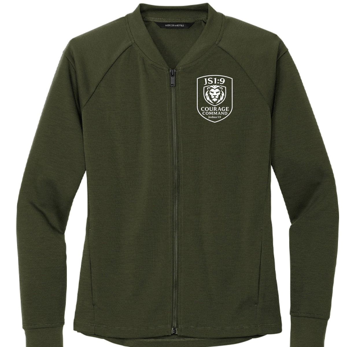 Joshua 1:9 Courage Command Women’s Kingdom Code Christian Jacket - ClaimedbyGodDesigns