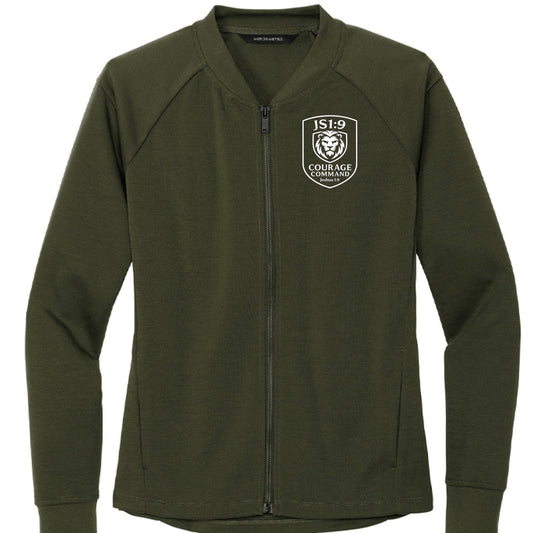 Joshua 1:9 Courage Command Women’s Kingdom Code Christian Jacket - ClaimedbyGodDesigns