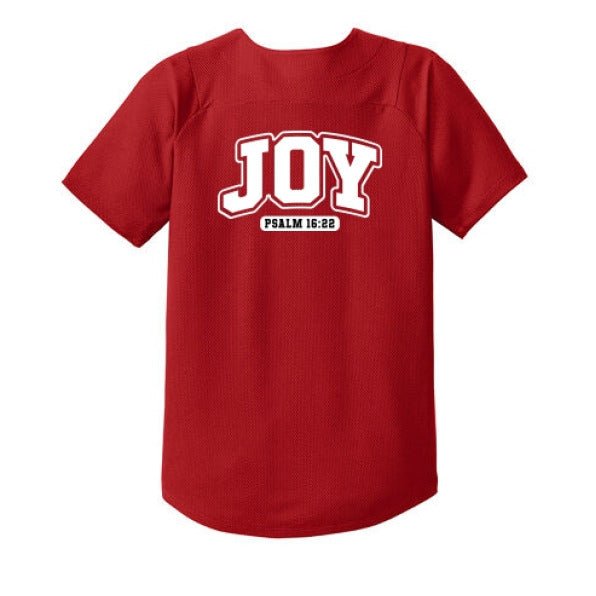 Joy Youth Christian Full-button Jersey - ClaimedbyGodDesigns
