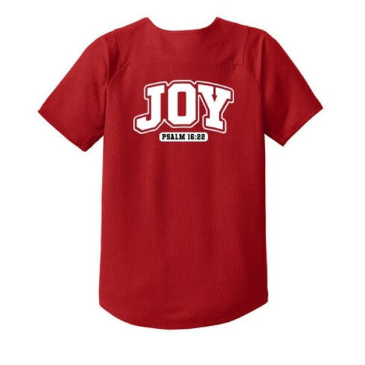 Joy Youth Christian Full-button Jersey - ClaimedbyGodDesigns