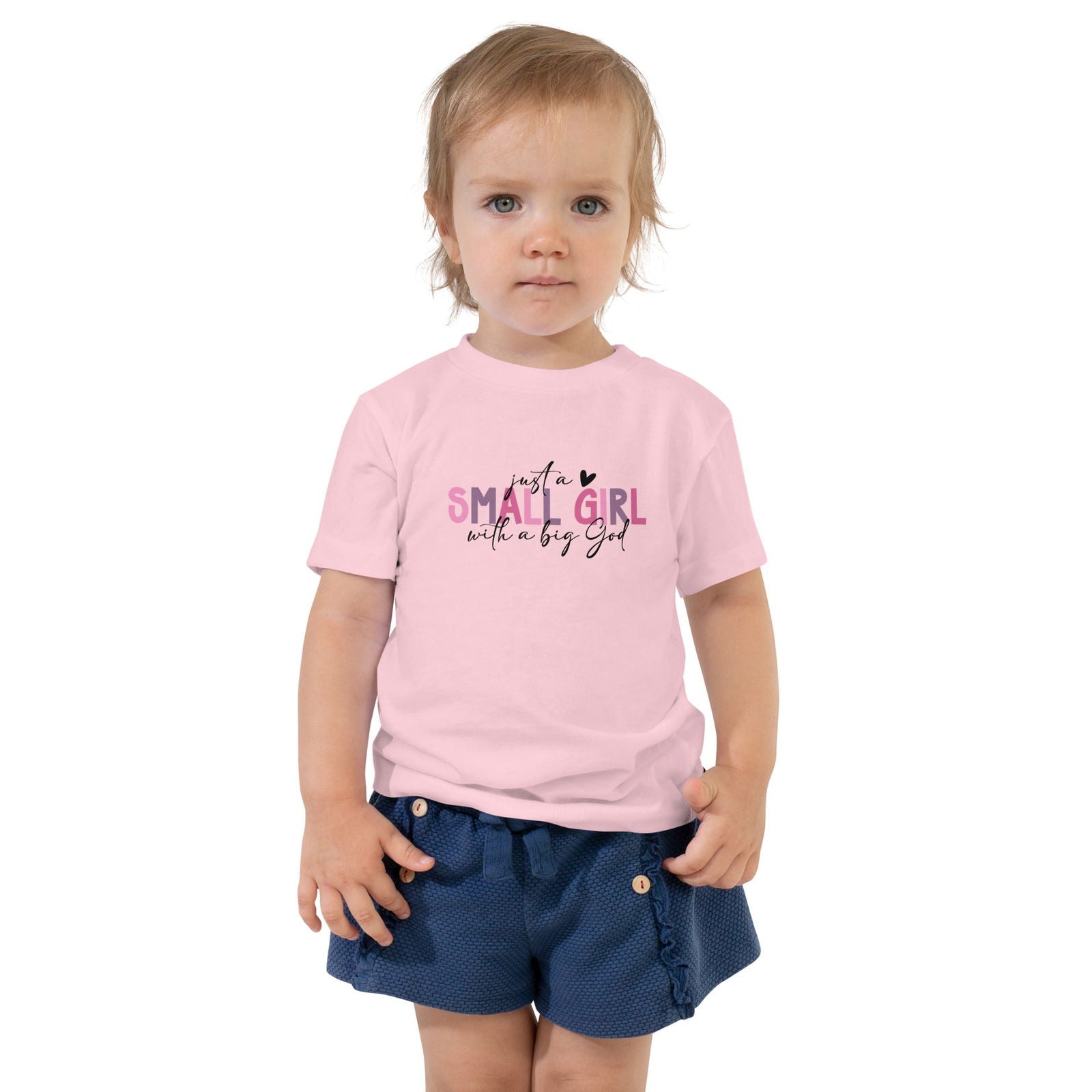 Just A Small Girl Christian Toddler Short Sleeve T-shirt - ClaimedbyGodDesigns