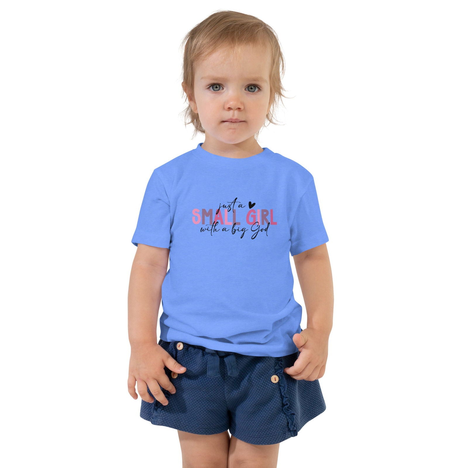 Just A Small Girl Christian Toddler Short Sleeve T-shirt - ClaimedbyGodDesigns