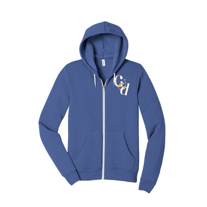 Just God Unisex Christian Full-Zip Hooded Sweatshirt - ClaimedbyGodDesigns