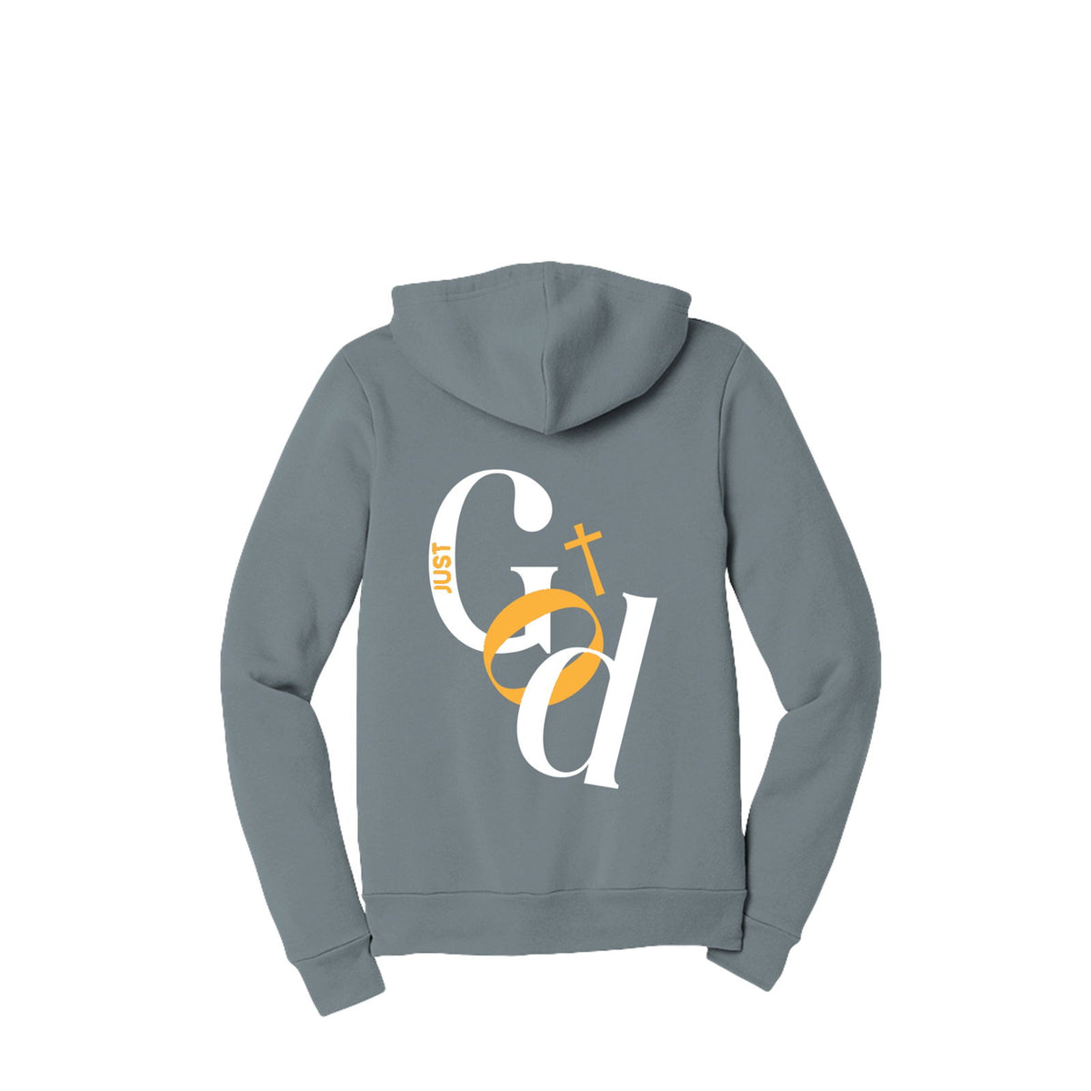 Just God Unisex Christian Full-Zip Hooded Sweatshirt - ClaimedbyGodDesigns