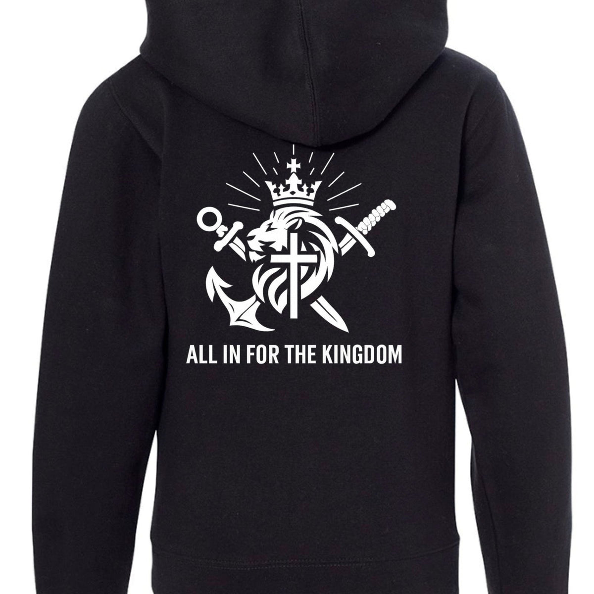 KINGDOM FORCES — SEAL DIVISION
Youth Full‑Zip Christian Hooded Sweatshirt - ClaimedbyGodDesigns