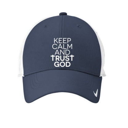Keep Calm And Trust Him Adult Christian Hat - ClaimedbyGodDesigns