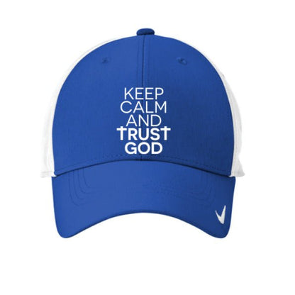Keep Calm And Trust Him Adult Christian Hat - ClaimedbyGodDesigns