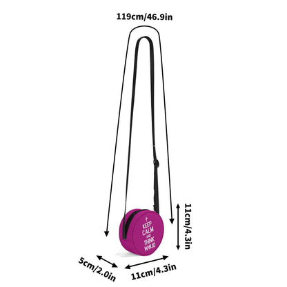 Keep Calm Christian Kids PU Small Round Bag Children Purse - ClaimedbyGodDesigns