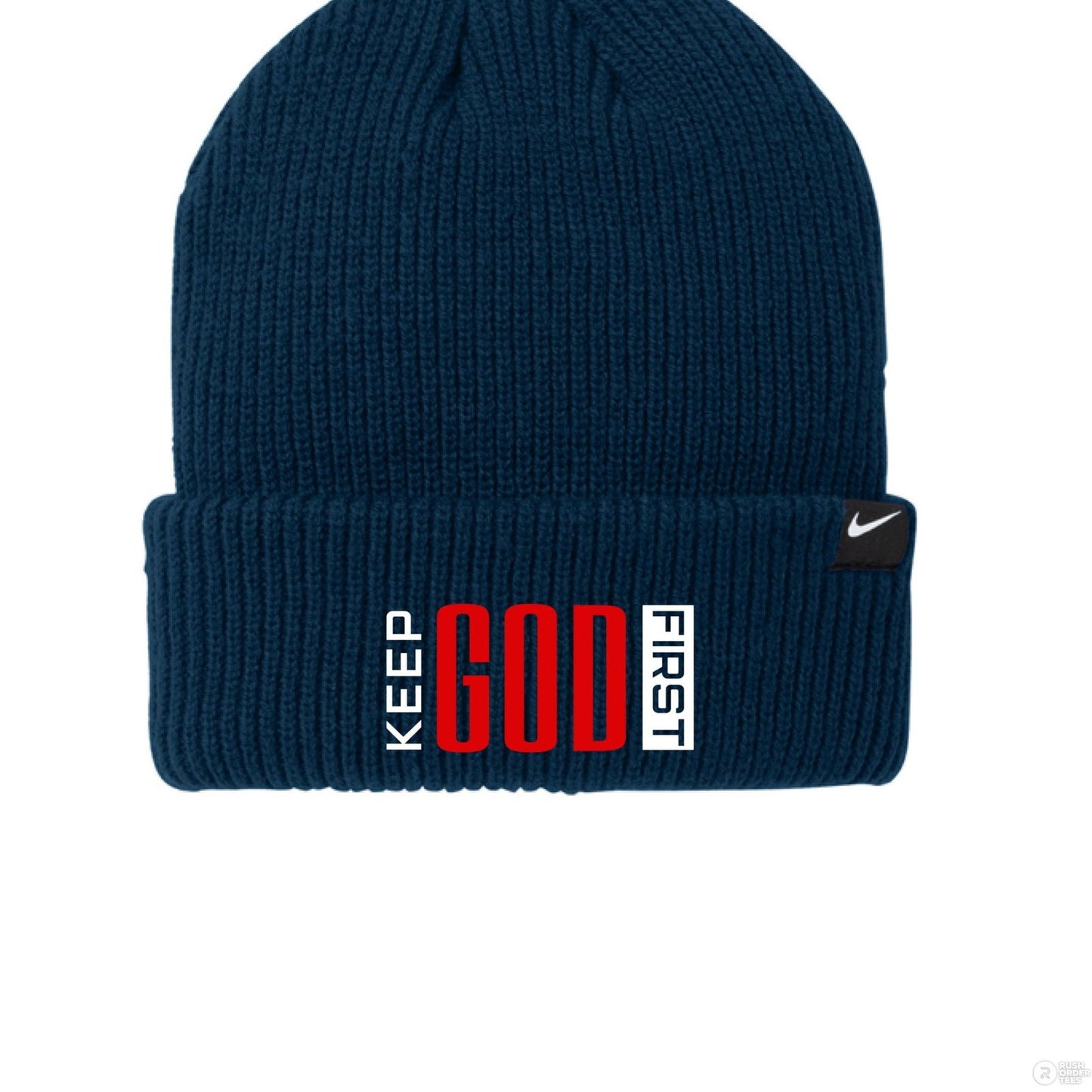 Keep Him First Adult Christian Beanie - ClaimedbyGodDesigns