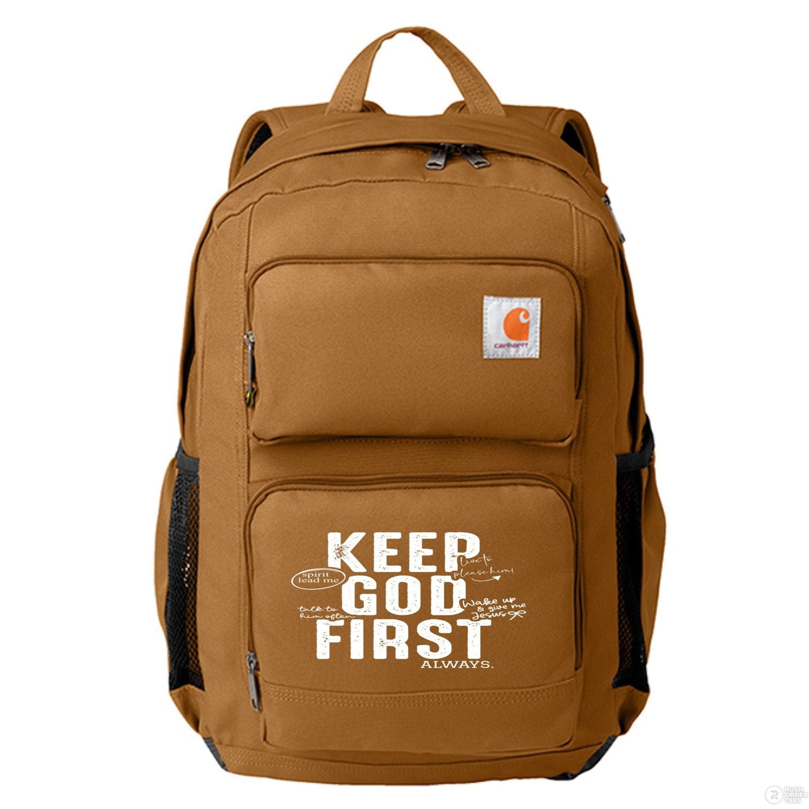 Keep Him First Always Christian Backpack - ClaimedbyGodDesigns