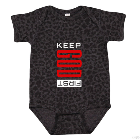 Keep Him First Christian Baby Jumpsuit - ClaimedbyGodDesigns
