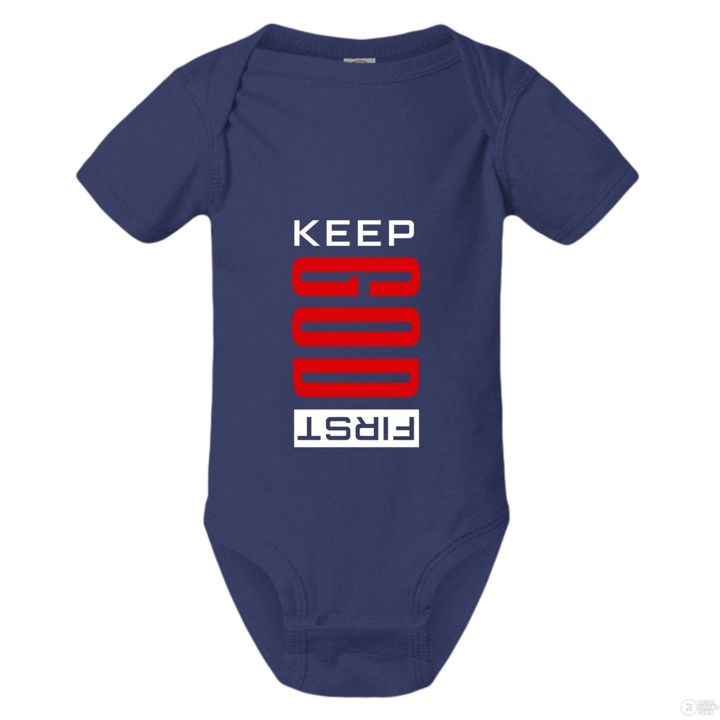 Keep Him First Christian Baby Jumpsuit - ClaimedbyGodDesigns