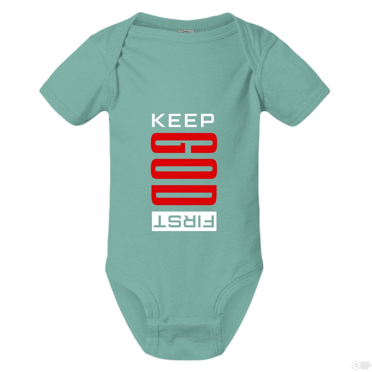 Keep Him First Christian Baby Jumpsuit - ClaimedbyGodDesigns