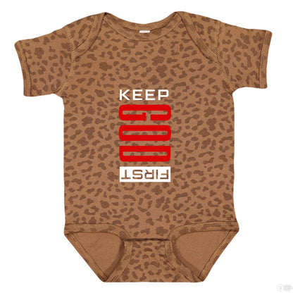 Keep Him First Christian Baby Jumpsuit - ClaimedbyGodDesigns