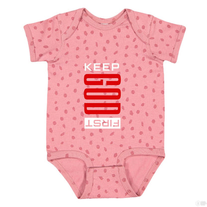 Keep Him First Christian Baby Jumpsuit - ClaimedbyGodDesigns