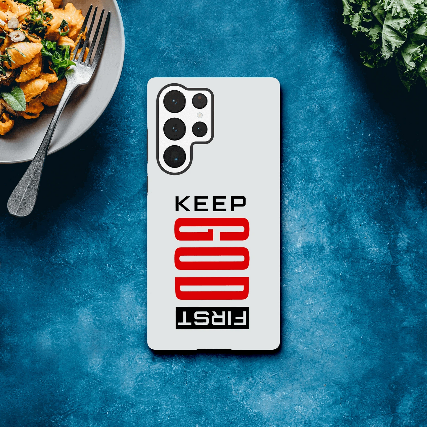 Keep Him First Christian Tough Phone Case For Samsung Galaxy - ClaimedbyGodDesigns