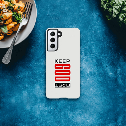 Keep Him First Christian Tough Phone Case For Samsung Galaxy - ClaimedbyGodDesigns