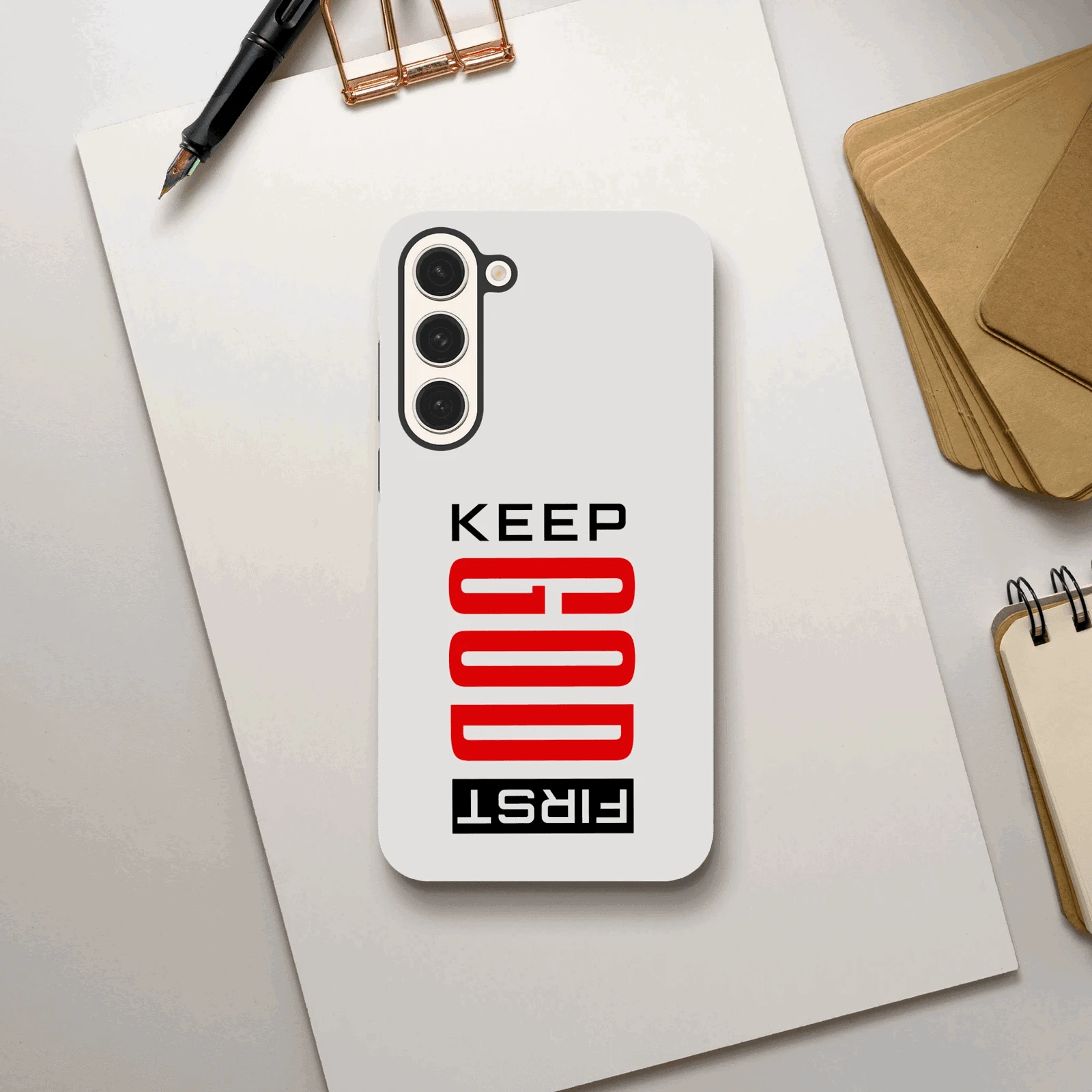 Keep Him First Christian Tough Phone Case For Samsung Galaxy - ClaimedbyGodDesigns