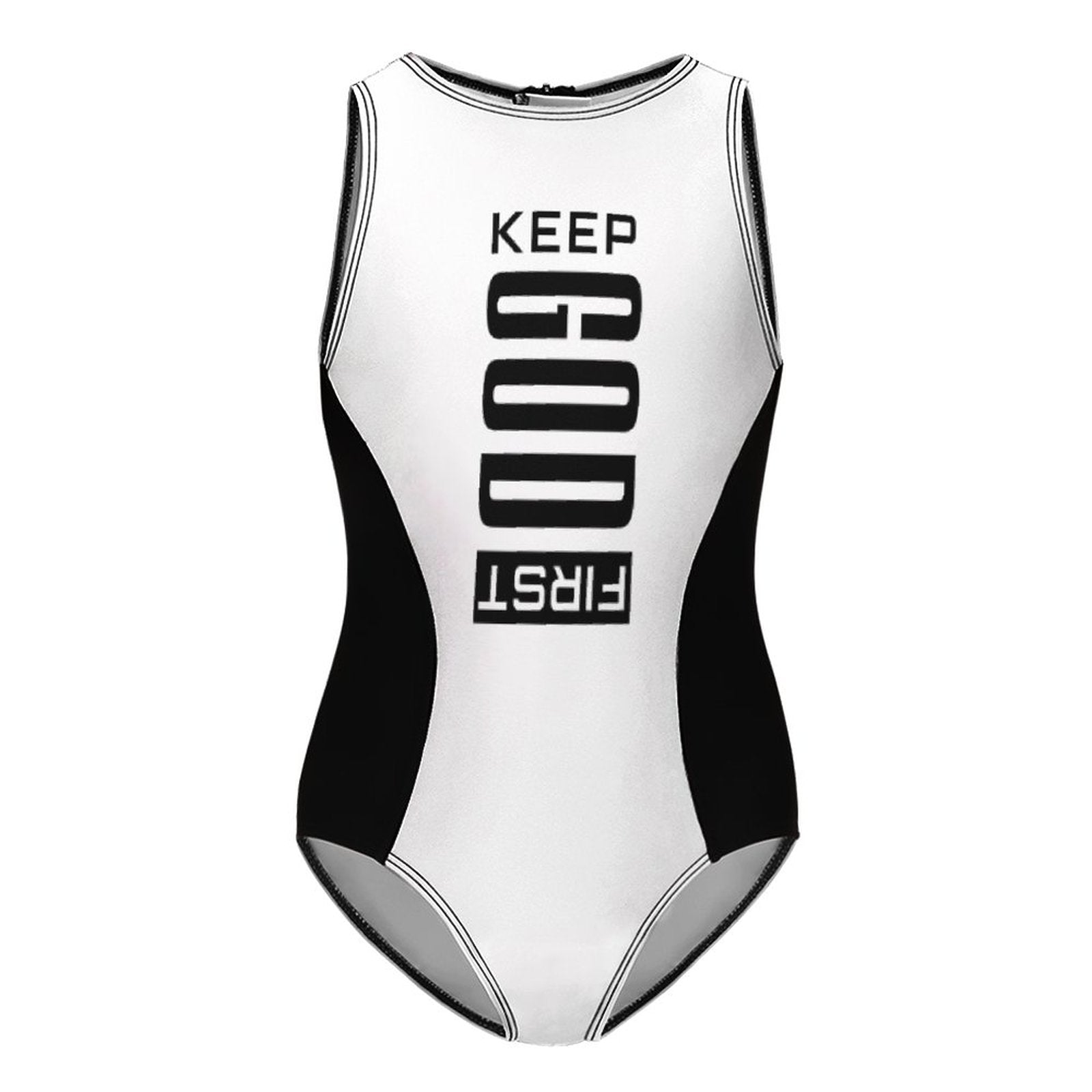 Keep Him First Youth Christian Swimsuit - ClaimedbyGodDesigns