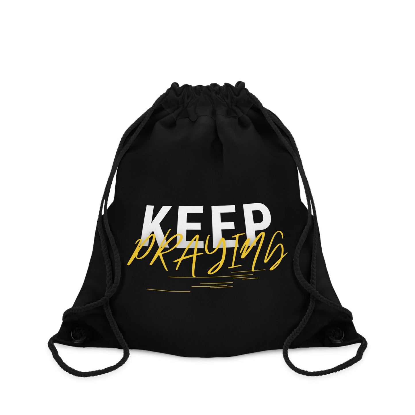 Keep Praying Christian Drawstring Bag - ClaimedbyGodDesigns