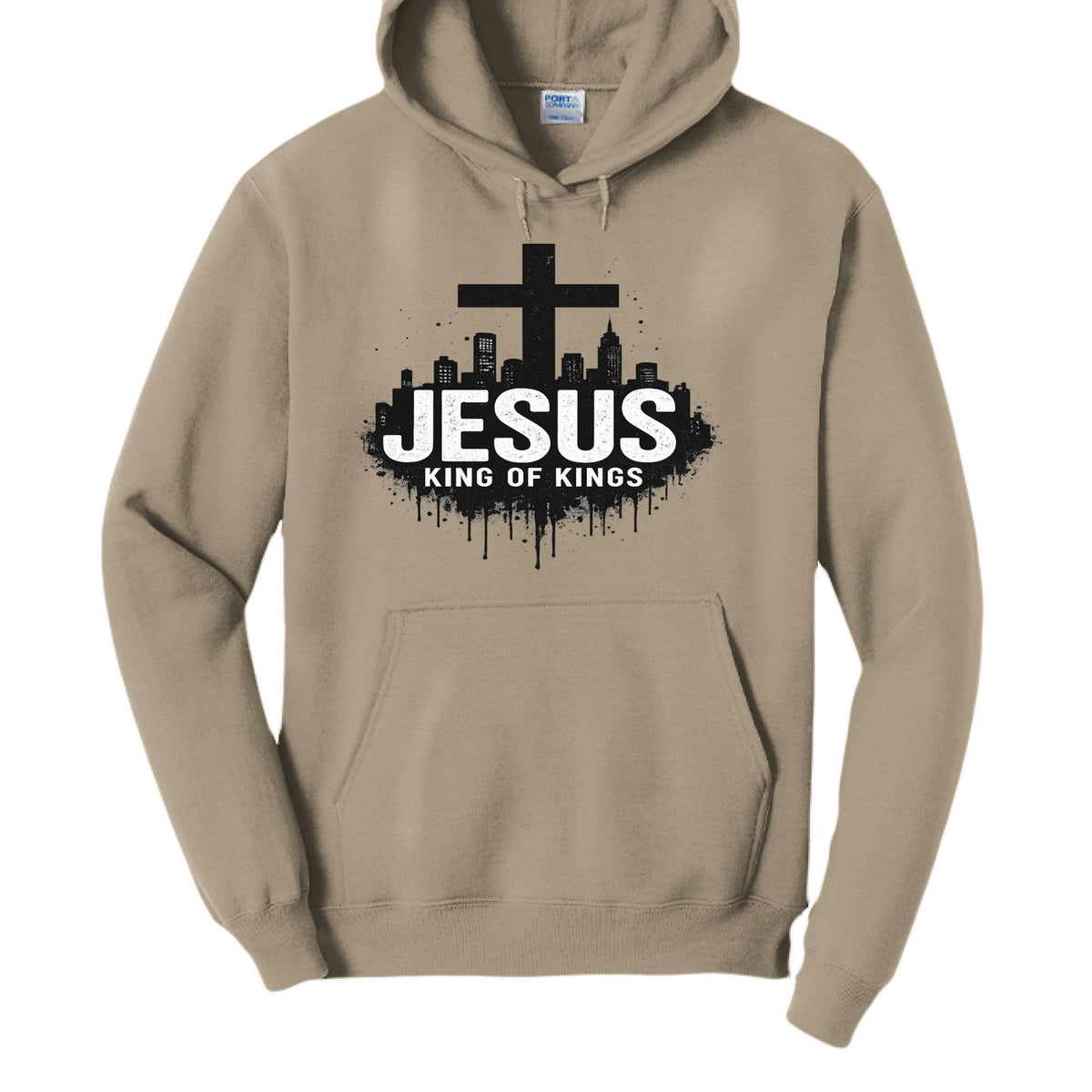 King Of Kings Unisex Christian Pullover Hooded Sweatshirt - ClaimedbyGodDesigns