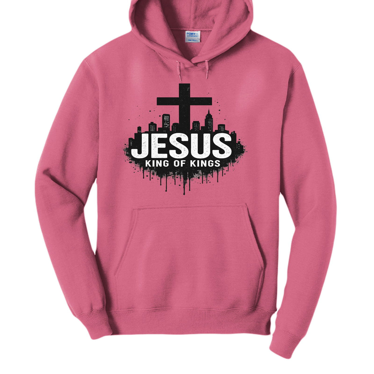 King Of Kings Unisex Christian Pullover Hooded Sweatshirt - ClaimedbyGodDesigns