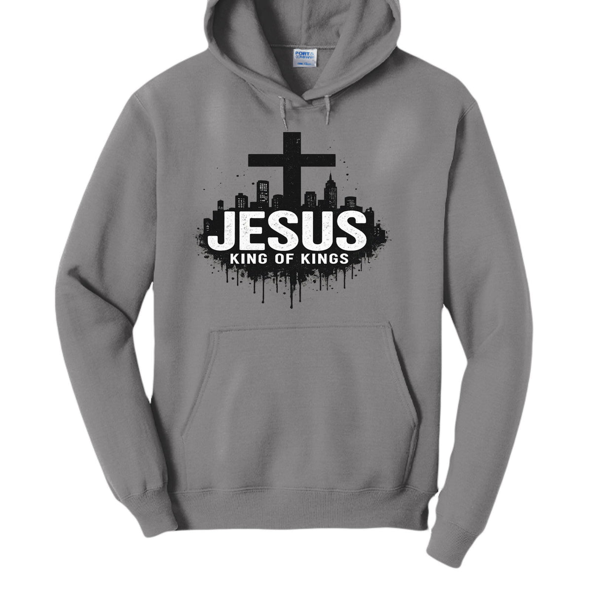 King Of Kings Unisex Christian Pullover Hooded Sweatshirt - ClaimedbyGodDesigns