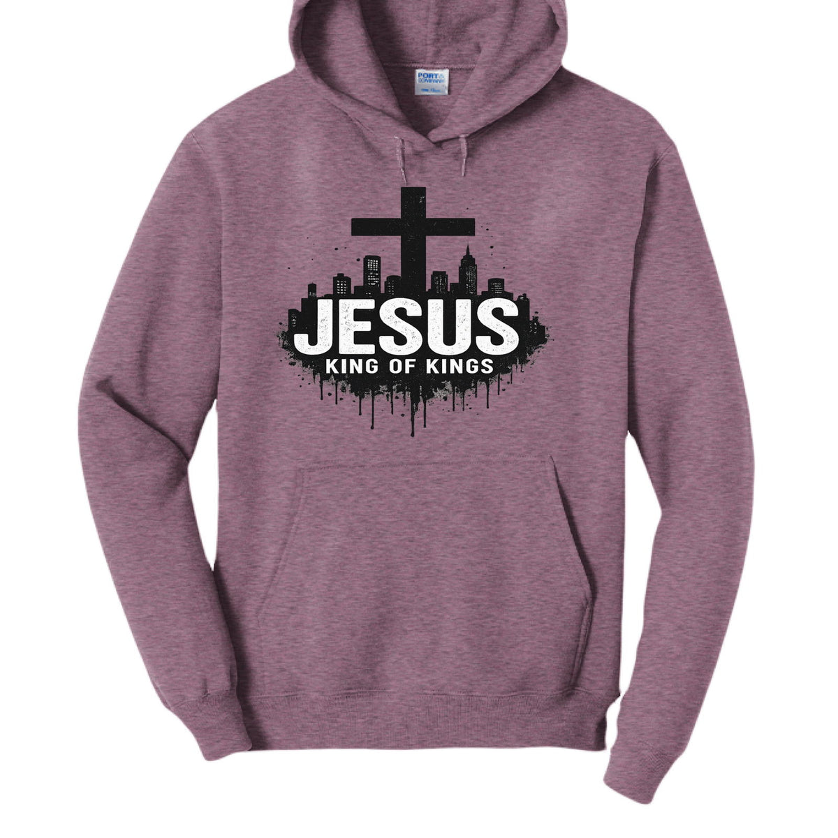 King Of Kings Unisex Christian Pullover Hooded Sweatshirt - ClaimedbyGodDesigns