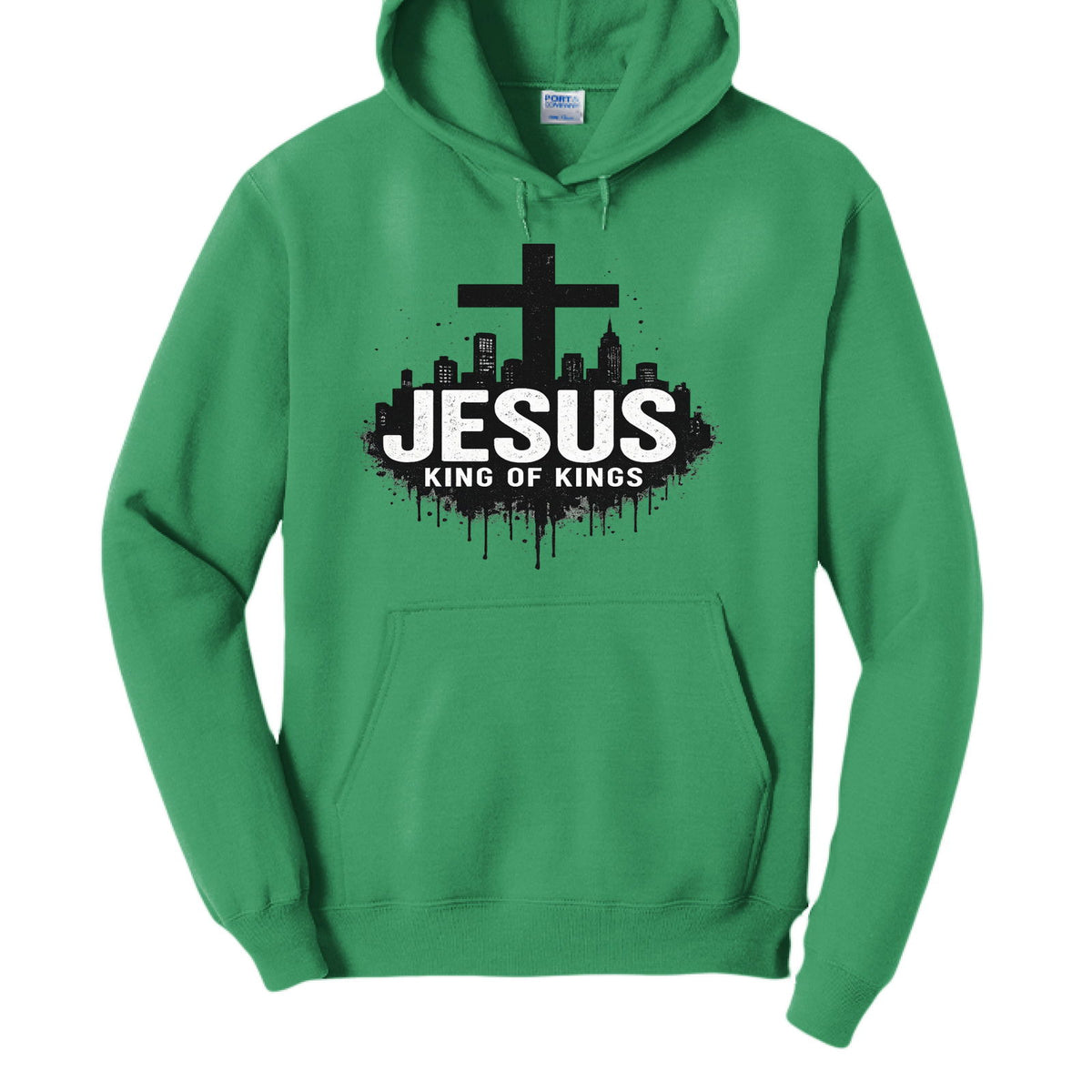 King Of Kings Unisex Christian Pullover Hooded Sweatshirt - ClaimedbyGodDesigns
