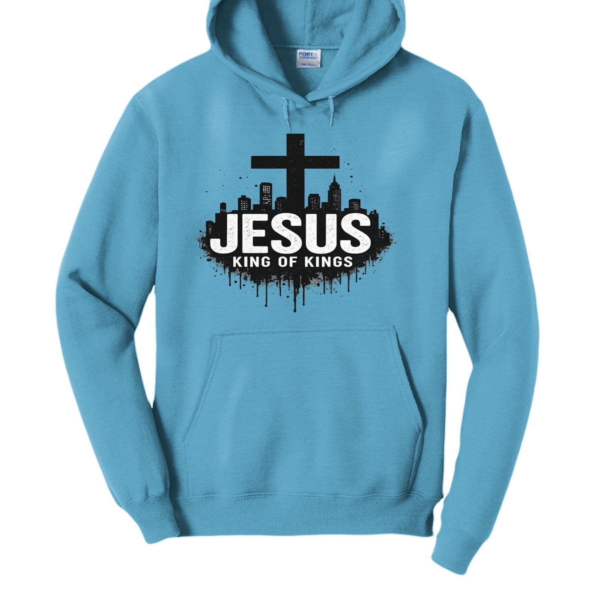 King Of Kings Unisex Christian Pullover Hooded Sweatshirt - ClaimedbyGodDesigns