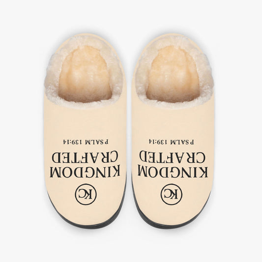 Kingdom Crafted Christian Fluffy Bedroom Slippers - ClaimedbyGodDesigns