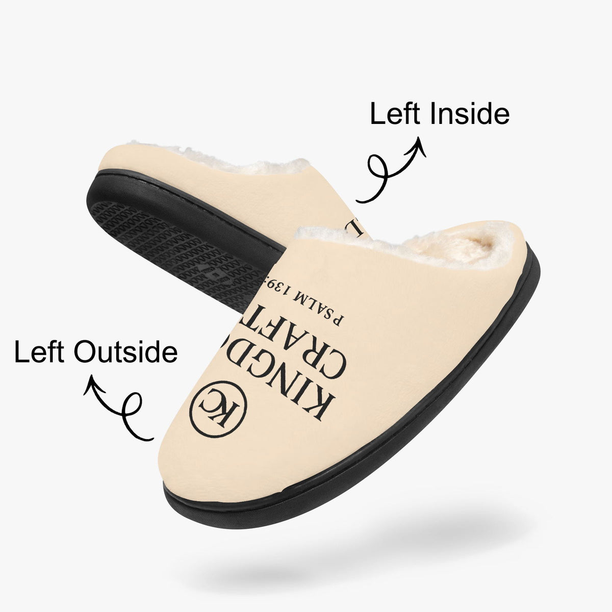 Kingdom Crafted Christian Fluffy Bedroom Slippers - ClaimedbyGodDesigns