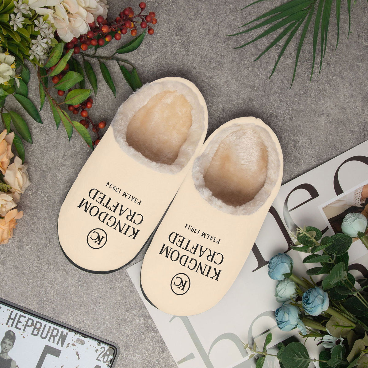Kingdom Crafted Christian Fluffy Bedroom Slippers - ClaimedbyGodDesigns