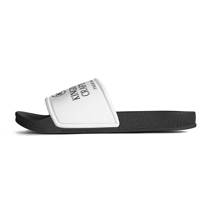 Kingdom Crafted Christian Kids PVC Black and White House Slides Sandals Slippers - ClaimedbyGodDesigns