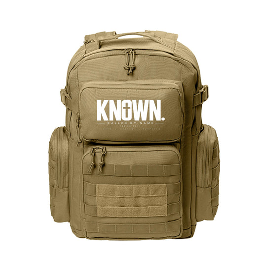 Known Called By Name Christian Backpack | Isaiah 43:1 Faith Laptop Bag | Christian Student Backpack - Claimed by God Designs