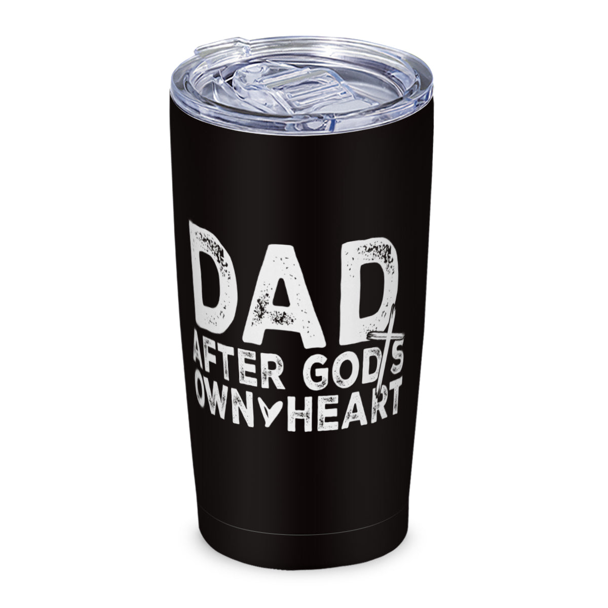 Dad After God's Own Heart Stainless Steel Christian Tumbler