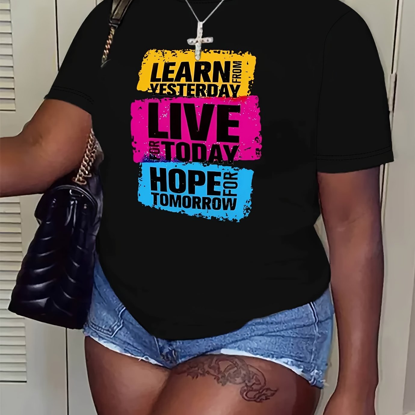 Learn From Yesterday Live For Today Hope For Tomorrow Women's Christian T-shirt - ClaimedbyGodDesigns