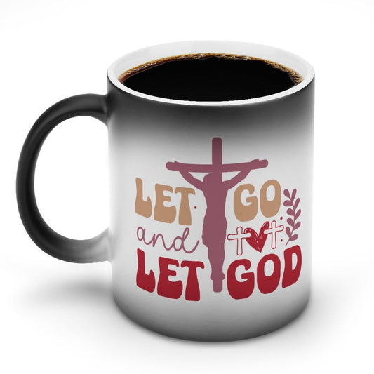 Let Go And Let Go Christian Color Changing Mug (Dual-sided) - ClaimedbyGodDesigns