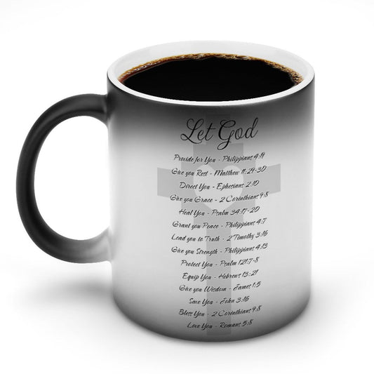 Let God Christian Color Changing Mug (Dual-sided) - ClaimedbyGodDesigns