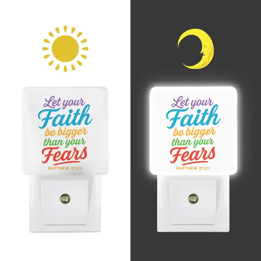 Let Your Faith Be Bigger Christian Night Light For Kids - ClaimedbyGodDesigns
