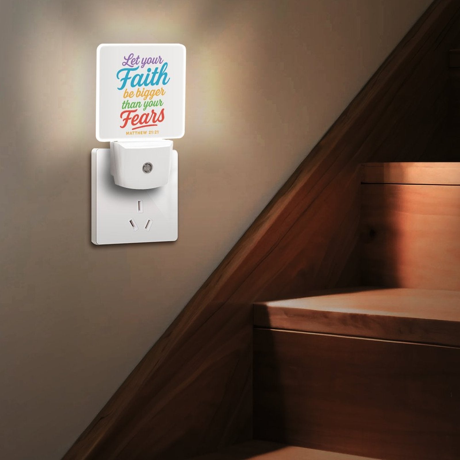 Let Your Faith Be Bigger Christian Night Light For Kids - ClaimedbyGodDesigns